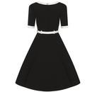 Sadie COLLECTIF Retro 50s Swing Dress in Black