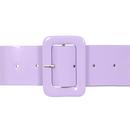 Sally COLLECTIF Retro 1960s Patent Belt in Lilac