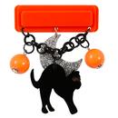Collectif Halloween Scaredy Cat Brooch 