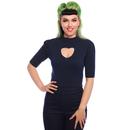 Shirley COLLECTIF Vintage Cut Out Heart Jumper 