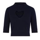 Shirley COLLECTIF Vintage Cut Out Heart Jumper 