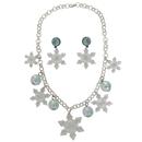 +Aster COLLECTIF Snowflake Necklace & Earrings