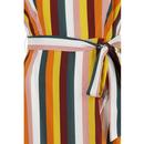 Sunny COLLECTIF Tropical Stripe Retro Maxi Dress