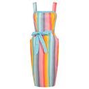 Colletif Retro Vintage Tess Dreamy Rainbow Stripe Pencil Dress
