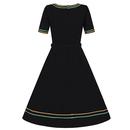Tilda COLLECTIF Retro 50s Flared Dress in Black