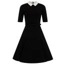 Winona COLLECTIF Retro Mod 60s Black Swing Dress 