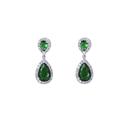 + Yvonne COLLECTIF Gem Drop Earrings In Green 