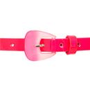 Yvonne COLLECTIF Retro Faux Leather Belt in Pink