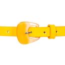 Yvonne COLLECTIF Retro Faux Leather Belt in Yellow