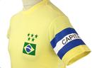 Brasil Capitao COPA Retro Indie Football T-Shirt