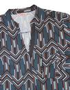Harley DARLING Retro 70s Herringbone Op Art Shirt
