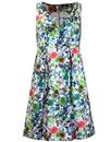 Florence DARLING Retro 1950s Textured Floral Dress