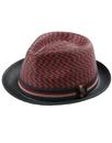 Adrian DASMARCA Retro Mod Volcano Weave Trilby Hat