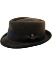 Jacson DASMARCA Retro 60s Mod Wool Trilby Hat