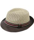 Adrian DASMARCA Retro Mod Sahara Weave Trilby Hat
