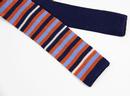 Ragland DAVID WATTS Retro Mod Stripe Silk Knit Tie