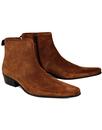 Ziggy DELICIOUS JUNCTION Cognac Zip Chelsea Boots