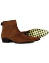 Ziggy DELICIOUS JUNCTION Cognac Zip Chelsea Boots