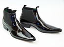 Easybeat Mod Patent Leather Chelsea Beatle Boots