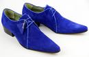 Matlock DELICIOUS JUNCTION Winklepicker Shoes BLUE