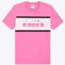 Diadora 80s SS Logo T-shirt in Wild Pink 502.181447 50268