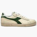 Diadora Game L Low Waxed Suede Pop Trainers in Guard Green