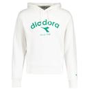 Diadora 80s Athletic Logo Hoodie in White