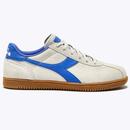 Diadora Tokyo Suede Trainers in White and Amparo Blue 501.181247 C8011 