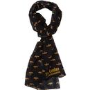 disaster designs the beatles yellow submarine print scarf black