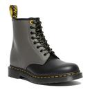 dr martens 1460 contrast smooth leather ankle boots black/charcoal