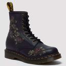 Dr Martens Women's 1460 Decayed Roses Boots in Black 32070001