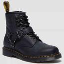 Dr Martens Women's Hardware Antique Leather Lace Up Boots in Black 32038001