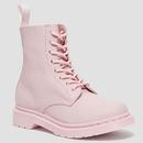 Dr Martens 1460 Pascal Mono 8 Eye Boots in Chalk Pink
