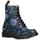 Dr Martens 1460 Pascal Mystic Garden Floral Backhand Boots in Black