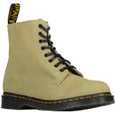 Dr Martens 1460 Pascal Suede Women's Retro Boots in Pale Olive