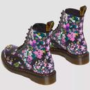 1460 Pascal Dr Martens Retro Floral Backhand Boots
