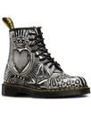 1460 Egret DR MARTENS Women's Playing Card Boots