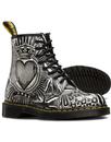 1460 Egret DR MARTENS Women's Playing Card Boots