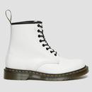 1460 DR MARTENS Womens Smooth White Leather Boots