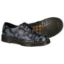 DR MARTENS 1461 Distorted Leopard Camo Shoes BLACK