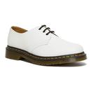 dr martens womens 1460 smooth white shoes 