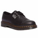 Dr Martens 1461 Toe Plate Oxford Shoes in Blacked Milled Nappa 31684001