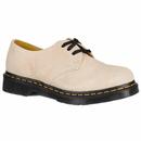 Dr Martens 1461 Womens Retro Mod Suede Shoes in Warm Sand
