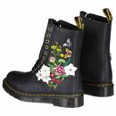 1490 Floral Bloom DR MARTENS Retro 70s Calf Boots
