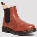Dr Martens 2976 Leonore Faux Fur Lined Chelsea Boots in Saddle Tan Farrier Leather 27784225