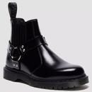 Dr Martens 2976 Men's Harness Chelsea Biker Boots in Black 41387001 Main Photo