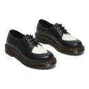 1461 Amore DR MARTENS Heart Patch Oxford Shoes B/W