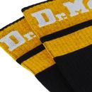 +Dr Martens Retro Athletic Logo Black/Yellow Socks