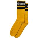 Dr Martens Retro Athletic Logo Socks in Yellow AC681700