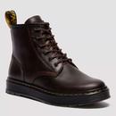 Brookline Dr Martens Mod Leather Chukka Boots in Crazy Horse Dark Brown Main Photo